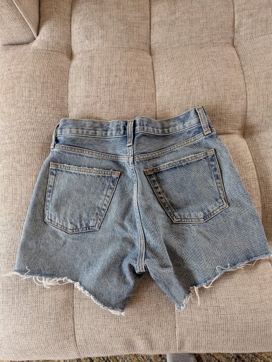 Agolde Parker Long Shorts Wheel Sz 24 - Picture 3 of 5